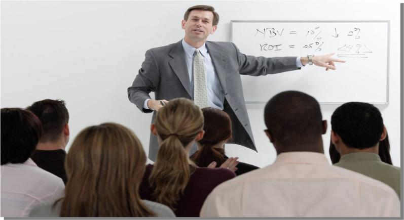 Presenteren De training presenteren is een training van bijzonder hoge kwaliteit bestemd voor iedereen die wel eens een presentatie moet geven.