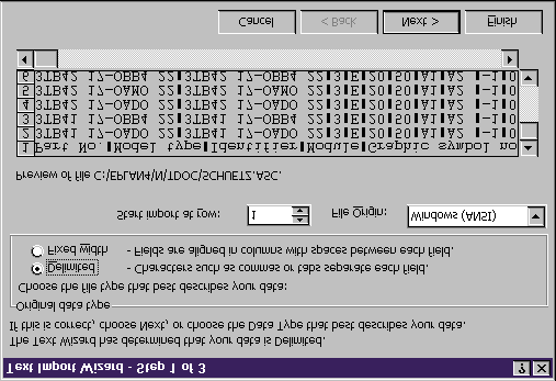 4.6.3 Relaisdefinitiegegevens in ASCII-formaat bewerken U kunt de in ASCII-formaat geëxporteerde relaisdefinitiegegevens bewerken met programma's als Microsoft Excel of Microsoft Access.