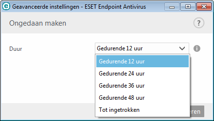 updates worden opgeslagen. Als u een ESET-server gebruikt, raden we aan de standaardoptie geselecteerd te laten.