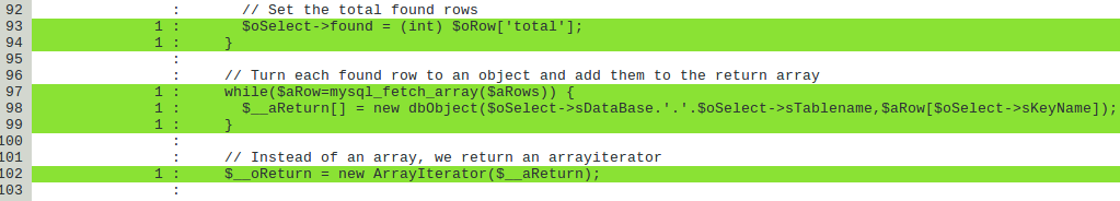 IN3405 - Bachelorproject - dbquery CHAPTER 6. TESTEN Figure 6.2: Coverage report van dbobject.inc.php Figure 6.