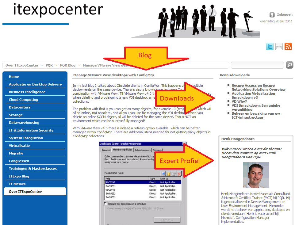 4. Expertmodule Als add-on op de leadportal partnerships van Heliview Online is het mogelijk om de blogs, eventbijdragen en social media accounts van uw experts onder de aandacht te brengen.