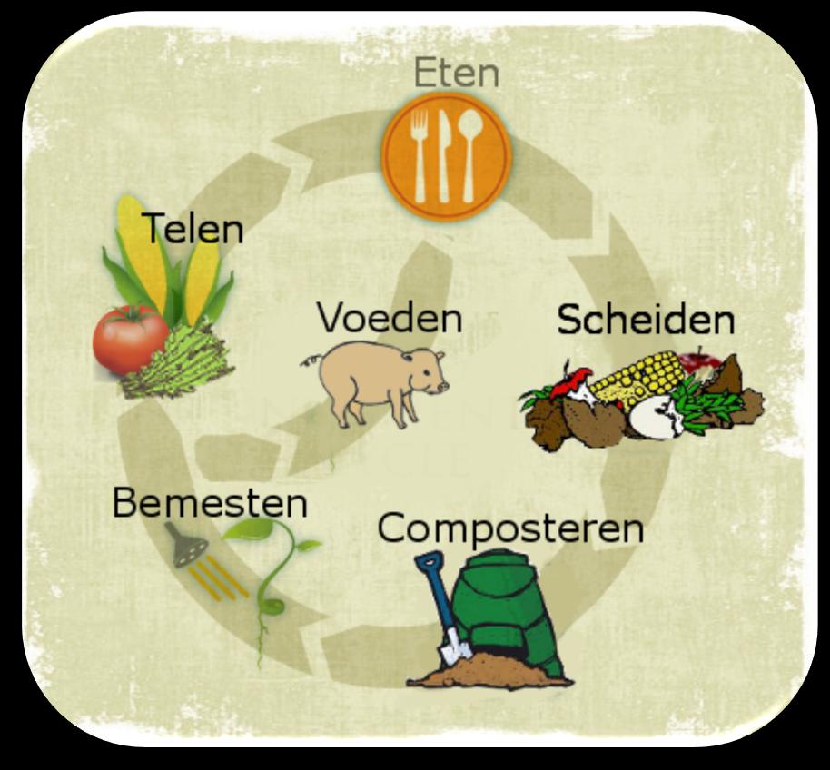 Duurzame ambities van FOOD VILLAGE >Zo optimaal mogelijk duurzaam; van voedselproductie tot energiewinning en lokale kringlopen CO2 reductie Zelf composteren met lokale GFT Lokaal leveren; minder