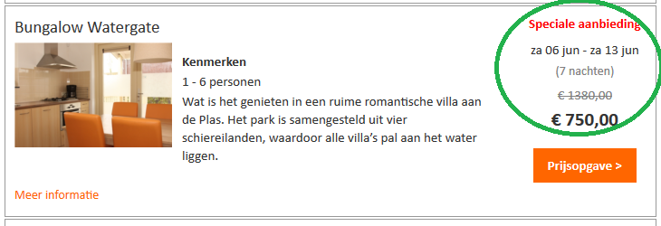 Speciale aanbieding tarieven: In de online boekingsmodule ziet dit er als volgt uit: Stap 31: Instellen van Sluitingsdagen (blokkeringen op planbord) Kies voor: Objectbeheer Verhuurkosten