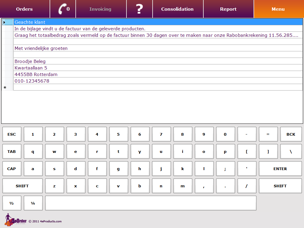 o De artikelen worden vastgelegd onder de bestandsnaam menucard.xml met de datum en tijd. Klik op het gewenste bestand en bevestig het terugzetten.