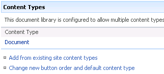 Document library aanmaken en configureren De content type is nu aangemaakt. De volgende stap is om een document library aan te maken met ons nieuw content type. 1.