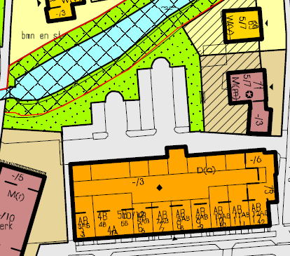 Geldend bestemmingsplan Randenbroek-Schuilenburg Nieuw bestemmingsplan Euterpeplein 1 e.o. (geprojecteerd over de luchtfoto) e.