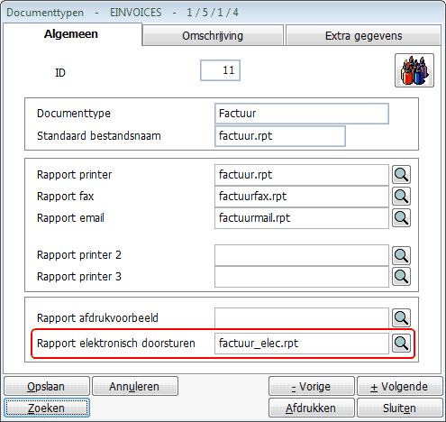 1.2.2.8 41 Historiekwerklijst inschrijvingen/uitschrijvingen/verstuurde e-invoices Via Direct-menu 1314 (Historiekwerklijst e-invoices) kan u de historiek opvragen van