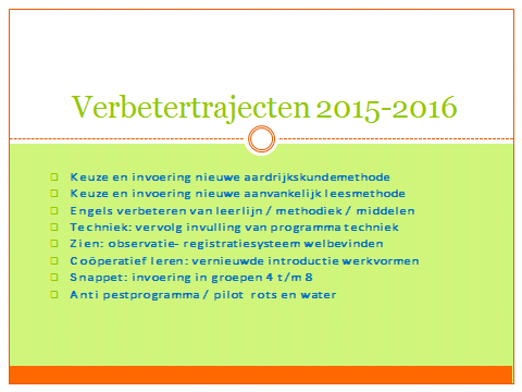 [39] De school heeft een Intern Zorg en Advies Team, bestaande uit intern begeleiders, maatschappelijk werk, GGD of andere hulpverlenende instanties.