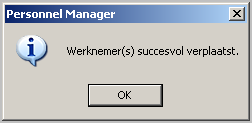 Personnel Manager naar People Inc. 9 Open vervolgens de database waarin de werknemer/ werknemers geplaatst is/ zijn.