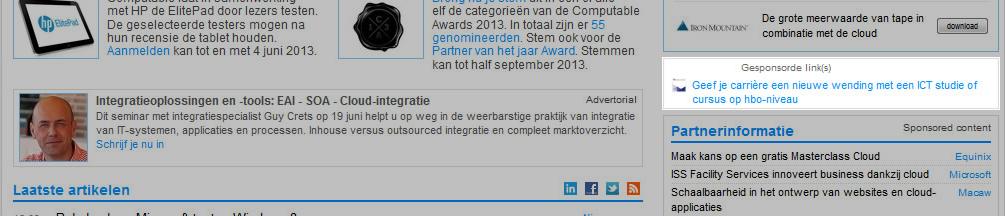 Gesponsorde tekstlink (Computable) Type Specification Design Karakters titel 40 incl spaties Design Karakters body Technical Karakters URL