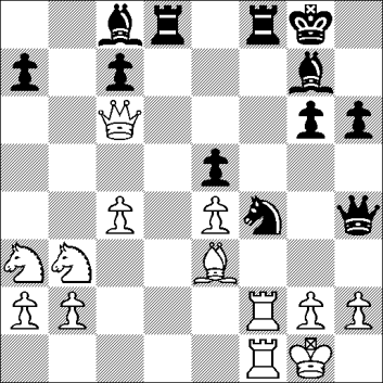 Wit/zwart speelt en wint HJA + RdV stelling 1 zwart aan zet stelling 2 zwart aan zet stelling 3 wit aan zet stelling 4