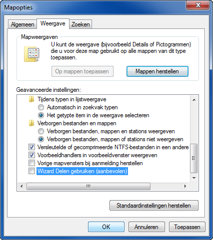 Basisbediening Een gedeelde map aanmaken Maak een gedeelde map aan voor het ontvangen van het document op de bestemmingscomputer.