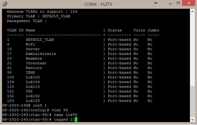 6.3 Plaatsen van ZoneFlex access points Omdat de ZoneDirector zich bevindt in het server VLAN is hij toegankelijk vanaf bijna elke VLAN.