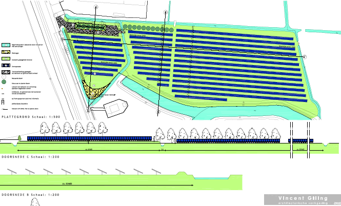 Zonnecentrale Bergen-nh Postcoderoos deelname: - Bergen - Schoorl - Alkmaar Omvang - 2,5 ha - 1,5 MWp - 5500 panelen -