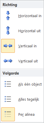 Eén object van meerdere animatie-effecten voorzien Ga als volgt te werk om één object van meerdere