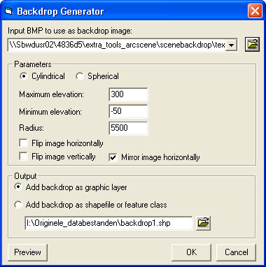 c) Scene Backdrop Scene Backdrop is een Tool, waarmee een achtergrond aan de Scene kan worden toegevoegd. In de backdrop-generator (fig.