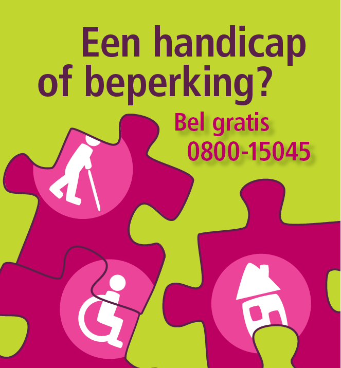 38 DEEL IV: Initiatieven van de provincie 15 Het gratis 0800-nummer De provincie startte in 2008 een campagne met een gratis 0800-nummer om personen met een handicap en hun sociale netwerk ertoe aan