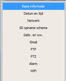 5.0 e-camview PC software 15 NEDERLANDS 5.1 Het overzicht van e-camview Pan/Tilt bediening On Screen Display Hor. & vert.