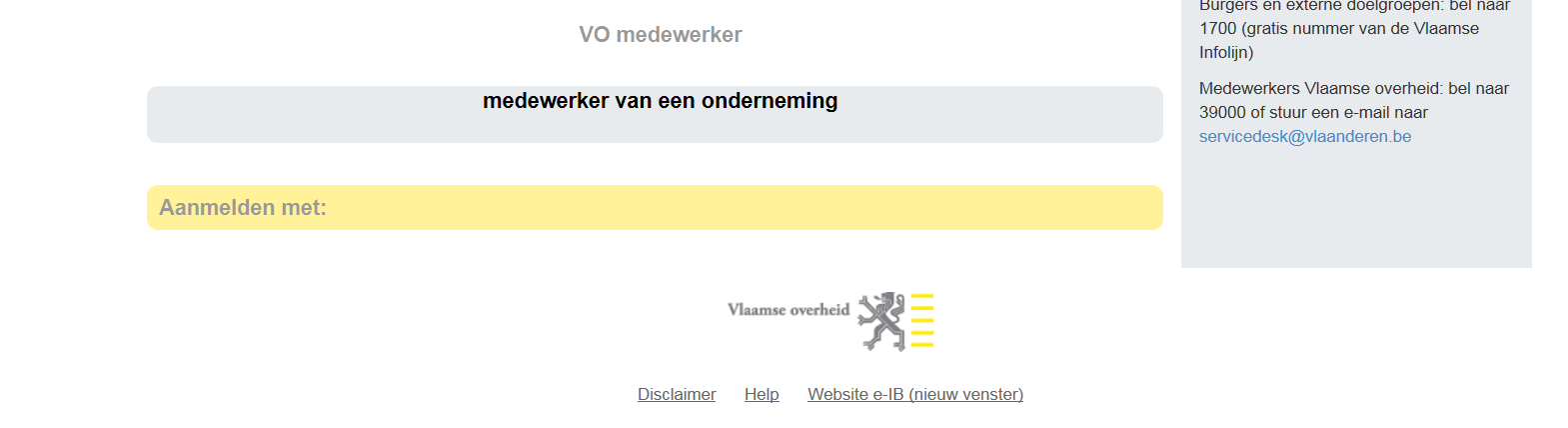 Vervolgens doorloopt u de aanmeldingsprocedure via uw elektronische identiteitskaart of federaal token.