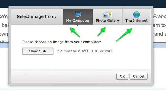 3. De eerste elementen: voeg foto's aan je website toe. Er zijn 4 elementen je kunt gebruiken om foto's aan je website toe te voegen.
