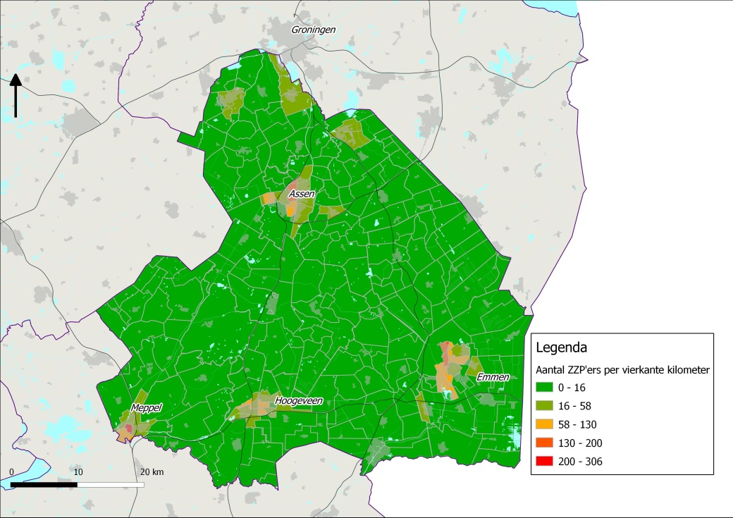 1 Aanvullende kaarten en grafieken Grafiek 24 Aandeel zzp ers in lokale werkgelegenheid, 2012 Bron: