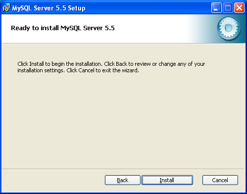 Downloaden en installeren van de software 7 Als u nieuw bent met MySQL, kies dan voor een Typical installatie.