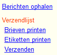 U maakt hiermee een keuze tussen de eerder genoemde drie vensters Door op de vlag te klikken kunt u een taal selecteren. Hieronder verschijnt soms een menu dat hoort bij het venster rechts.