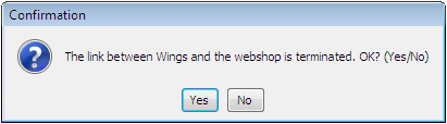 MELDINGEN 4.1. Logboek Als de webshop.exe uitgevoerd wordt, zal er op de Wingsmap een webshop.txt bestand worden geplaatst. Dit bestand is een soort van logboek. B.v. Webshop.