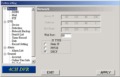 DHCP De DHCP functie wordt ondersteund door een router of kabel modem netwerk met DHCP Services. 39 (1) DDNS You need to apply a DDNS account before setting PPPoE or DHCP connection.