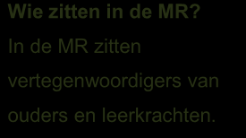 Sandra Daemen moeder van Journey Medezeggenschapsraad (MR): De MR overlegt met de directie over belangrijke zaken. Medezeggenschapsraad Elke school heeft een medezeggenschapsraad (M.R.), ook De Lings.