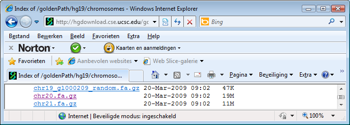 Exercise Retrieve sequence of the first megabase of human chromosome 20 (use hg18) in linux download chr20 from http://hgdownload.cse.ucsc.