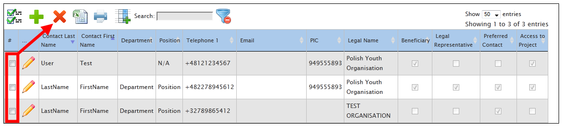 24. Het formulier dat je wil veranderen zal getoond worden. Verander de data en klik op de "Save" knop onderaan het blad om je gegevens op te slaan. 5.