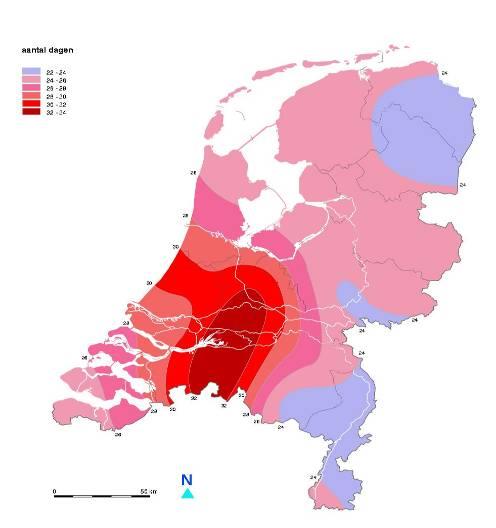 Hoe vaak onweert het?