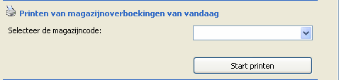 11. Printen van Unit 4 Multivers magazijnmutaties(extra module) Het printen van een op te geven magazijn, waarvan de mutaties van de huidige dag worden geprint op A4. Dit rapport wordt bv.