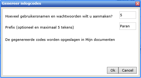 Genereren inlogcodes voor respondenten Het werken met een open link (zie hoofdstuk 9.3) garandeert volledige anonimiteit aangezien niet bekend is wie verantwoordelijk is voor welke onderzoeksdata.