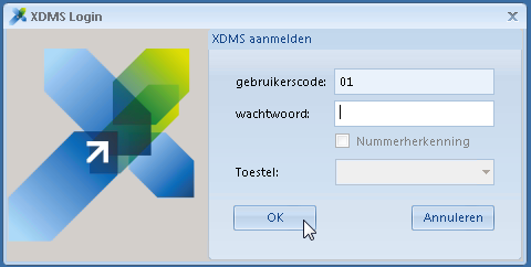 4. Bij de eerste keer opstarten zal XDMS alle overige/nieuwe setup-stappen automatisch downloaden en installeren (verificatie met de serverversie).