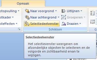 2. Klik op het pijltje bij Herhalen en kies Tot einde van de dia J. Objecten namen geven PowerPoint geeft automatisch namen aan objecten.