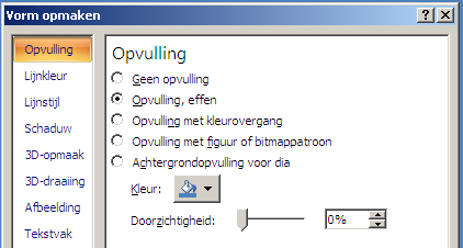 7. Ga met de cursor in de rechthoek staan en klik op de rechtermuisknop, ga naar Volgorde en kies Naar voorgrond om te zorgen dat het vlak zeker bovenop alle andere objecten verschijnt: 8.