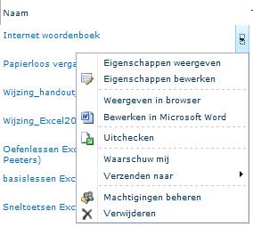 Inchecken en uitchecken Sharepoint voorziet er in dat documenten tegelijkertijd kunnen worden bewerkt. Vaak kiezen organisaties er liever voor dat er versiebeheer wordt toegepast op documenten.