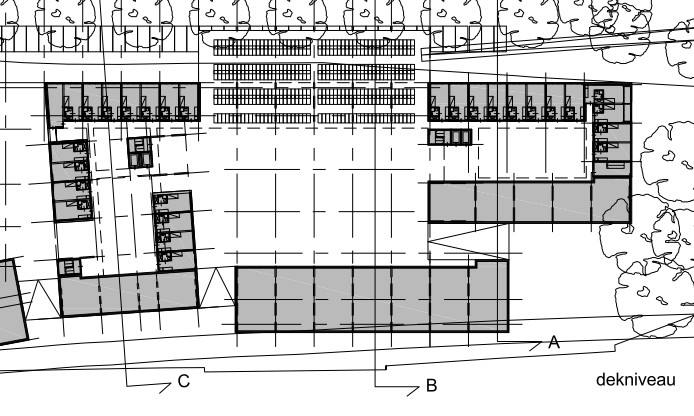 Spoorzijde Figuur 1: Beganegrond van het geprojecteerde TTS spoor