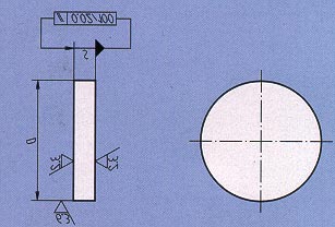 01280 PLATEAU CIRCULAIRE ACIER Matière : Acier XC 38 Nouvelle Ancienne S D kg, S = 10 01280-01 x 01280100.