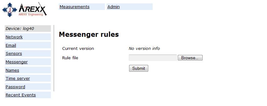 10/18 Messenger De messenger wordt geconfigureerd aan de hand van een 'rule file'. Dit is een bestand dat aangemaakt wordt door de Rule Editor. Het bestand bevat één of meerdere messenger regels.