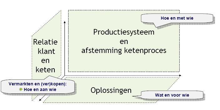 Organisatorische dimensie Met wie Technische dimensie Hoe Strategische dimensie Voor wie Figuur 2.