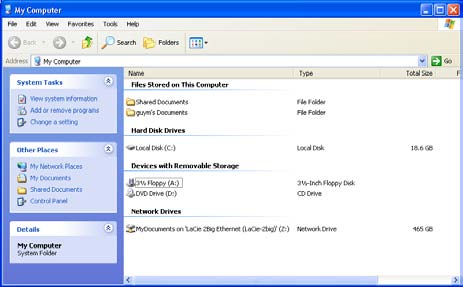 Om een drive toe te wijzen: 1. Open LaCie Ethernet Agent. 2. Klik op het pictogram van de Ethernet Agent in de taakbalk en selecteer LaCie-2big > Map a drive (Afb. 4.2-A).