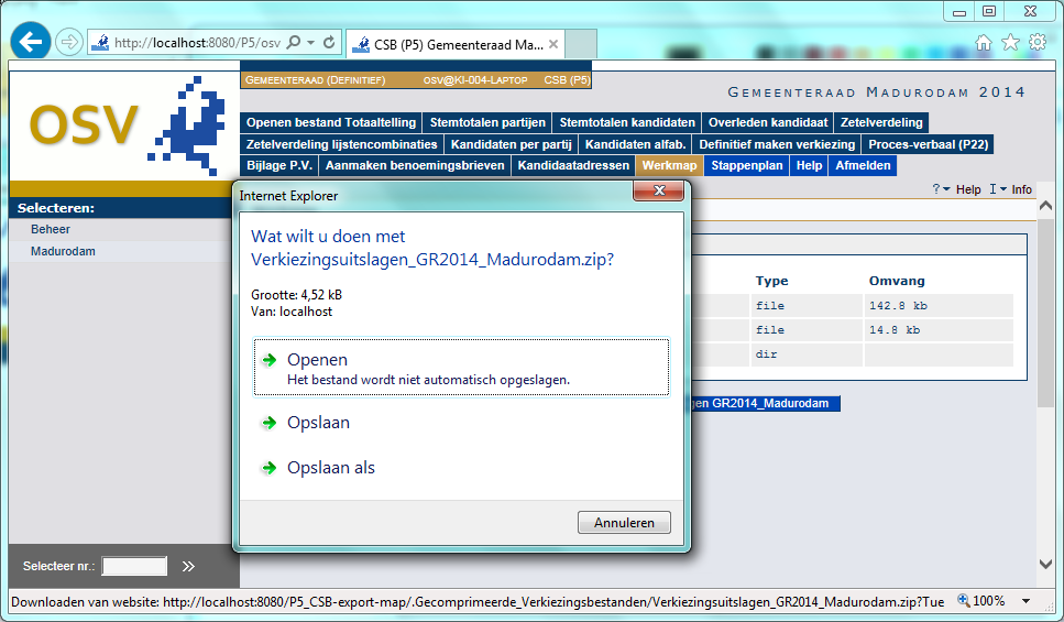 Bijlage 3: OSV-bestanden voor de Databank verkiezingen Op de website verkiezingsuitslagen.nl houdt de Kiesraad een databank bij met verkiezingsuitslagen.