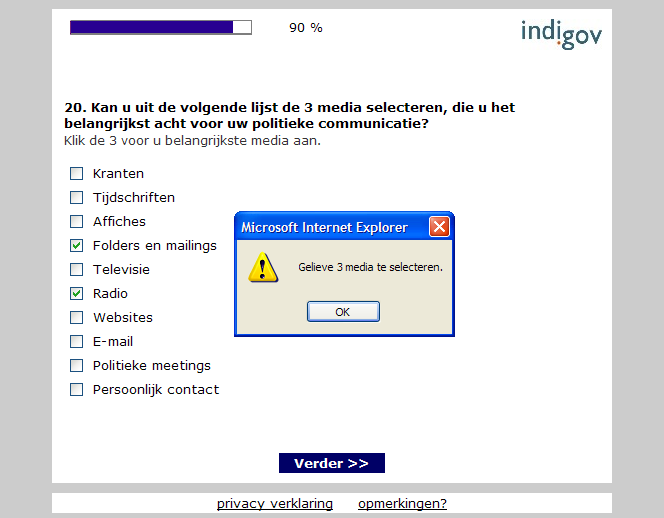 1. Opstellen enquête Structurering & routing interviewgebaseerd Kwaliteitscontrole