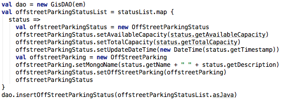 Figuur 5 Geparsete data wordt weggeschreven naar database Indien je dit transactioneel opslaat en er loopt iets fout, gebeurt er helemaal niks en krijg je gaten in je data flow.