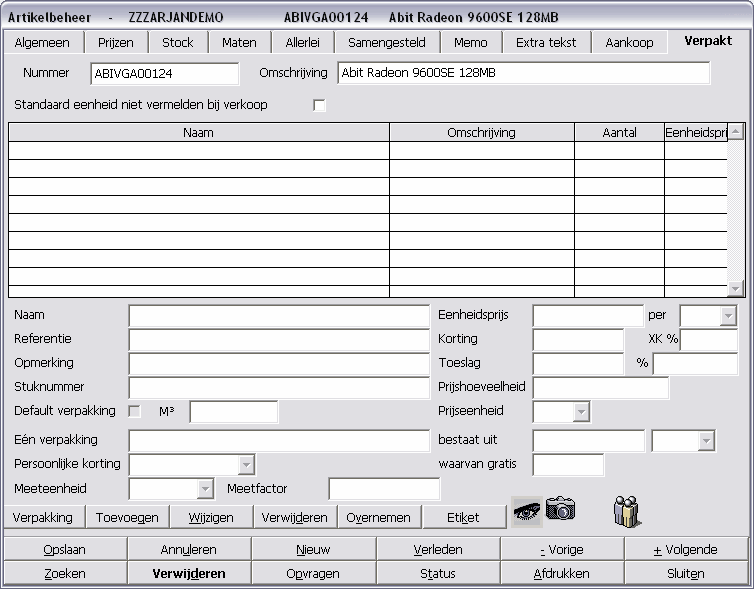 Basis Berekening Protip aantal Keuzemogelijkheid voor het omrekenen van de aantallen volgens de ingegeven maten/aantallen (Multi-aantal).