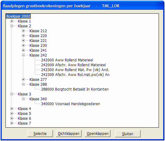 De Boekhouding 4.1.6.3 249 Export vergelijking grootboekrekeningen Met deze functie kunt u twee boekjaren met mekaar vergelijken.