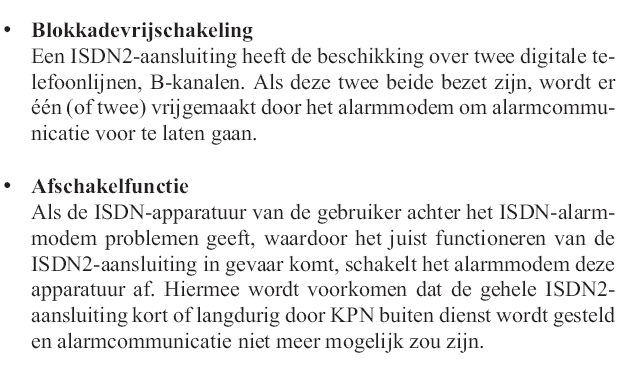 Maatregelen bij gedeelde Overdrachtsystemen (ISDN) Systeem Overdrager Sbus